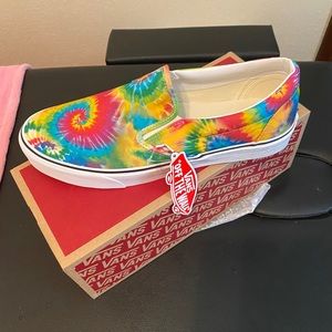 Vans-Classic Slip Ons-Rainbow Tie Dye